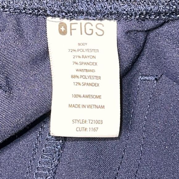 Figs Livingston Technical Collection Navy Scrub Pants FM4500 Womens Sz S - Picture 8 of 8